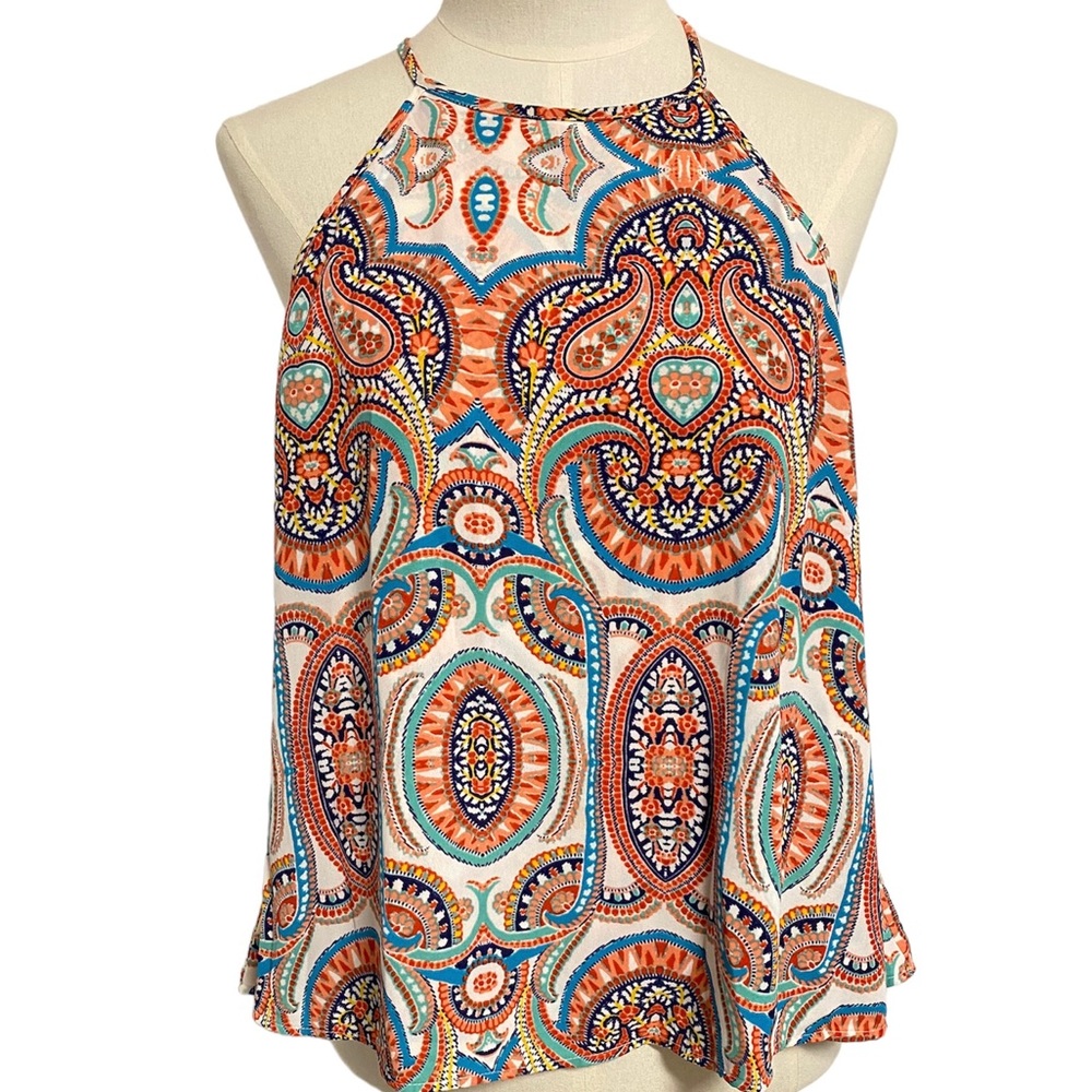 Show Me Your‎ Mumu Selena open back tank top paisley 
Size small worn once.